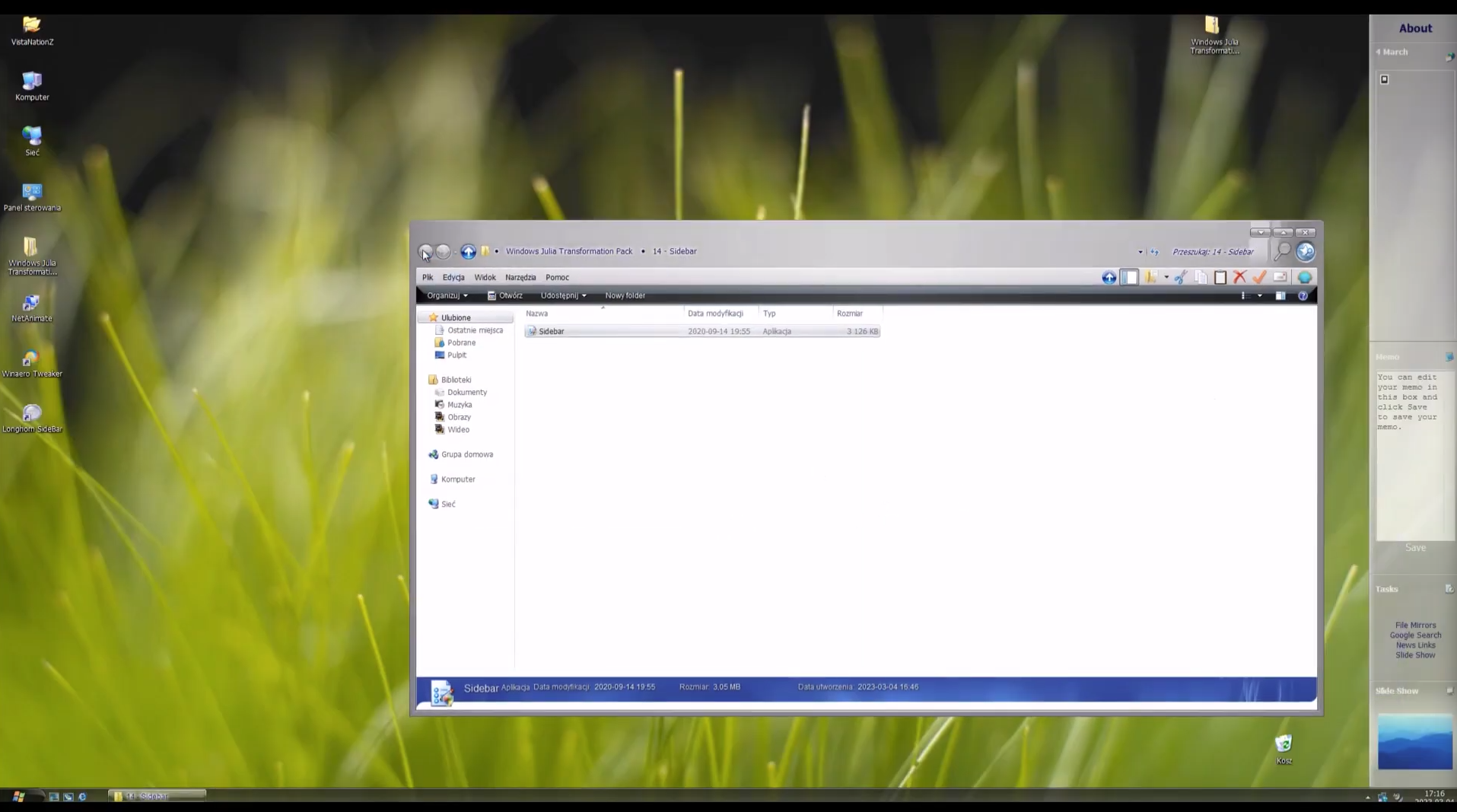 Windows Julia Transformation Pack for Windows 7